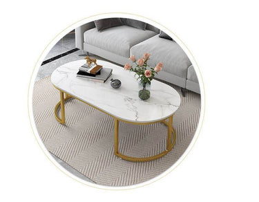 Coffee Table Marble texture Top - The Shopsite